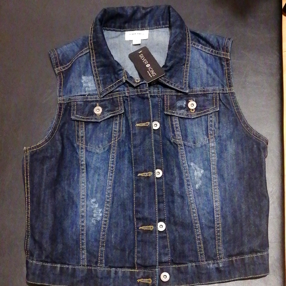 Silver icing vest new